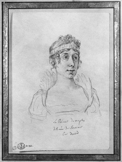 Caroline Bonaparte, Königin von Neapel von Jacques Louis David